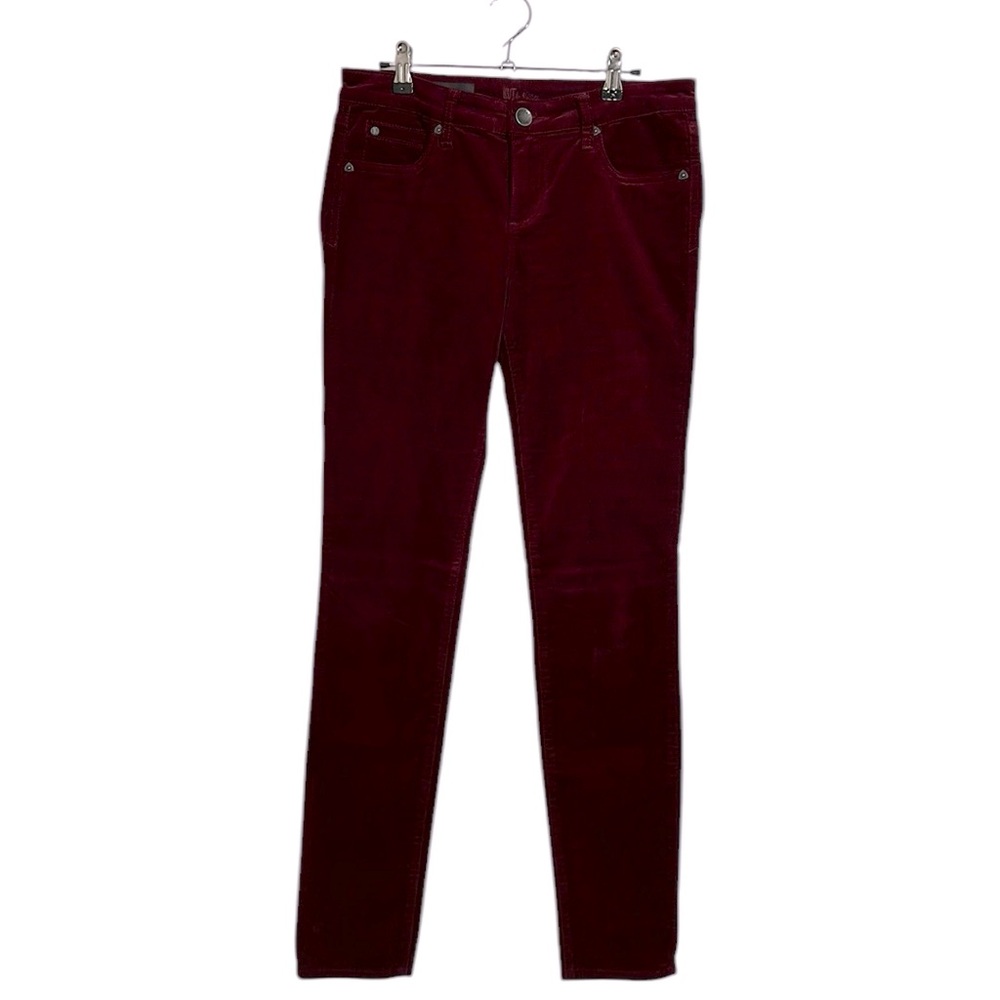 Kut From the Kloth Diana Burgundy Corduroy Pants Sz 6